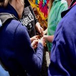 Throughout the process, students gather data to track and log progress of their sugar kelp - measuring length and width and documenting growth pattern, distribution, color, quality, and texture.